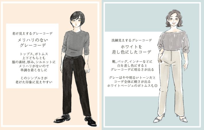 グレーコーデの正解・不正解