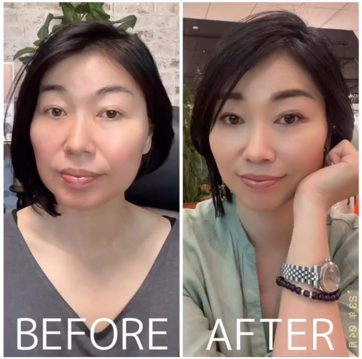 池田さんメイク前後