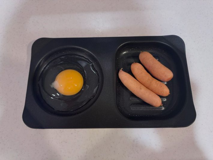 卵とウインナーをセット