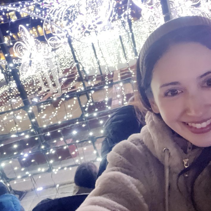 イルミネーションと一緒に