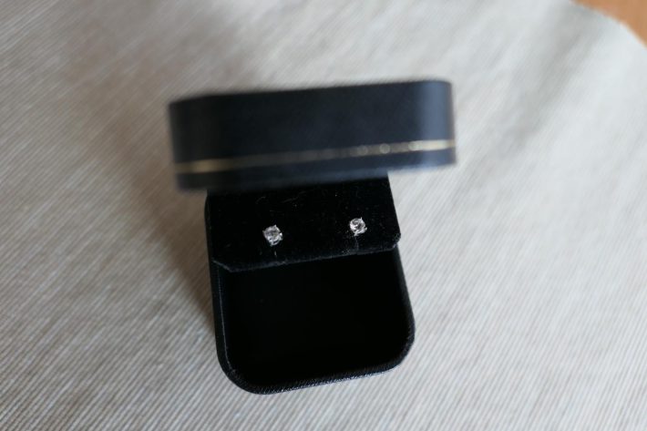 ダイヤモンドのピアス