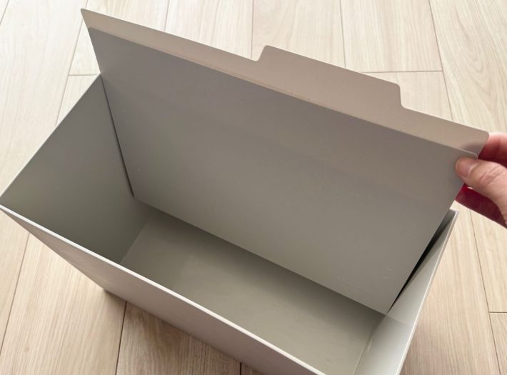 無印良品のファイルボックスにサイズがぴったり