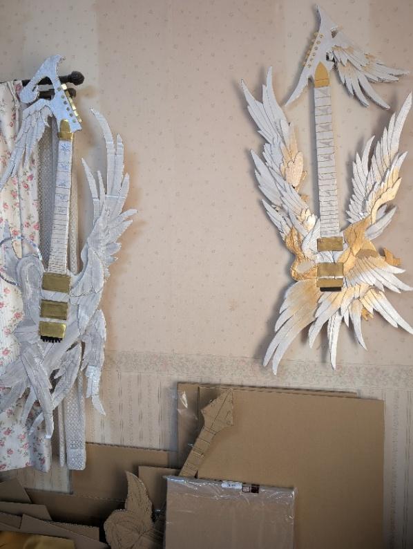 「Ultimate Archangel I」を模して製作されたダンボールギター