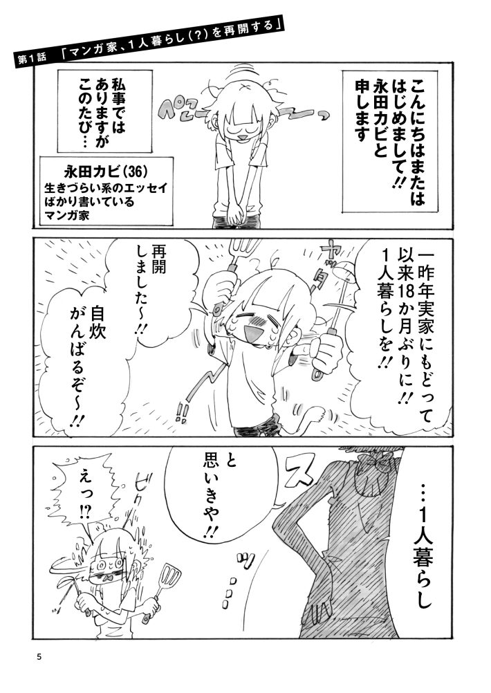 『元らくがきとワンルーム暮らし』　永田カビ