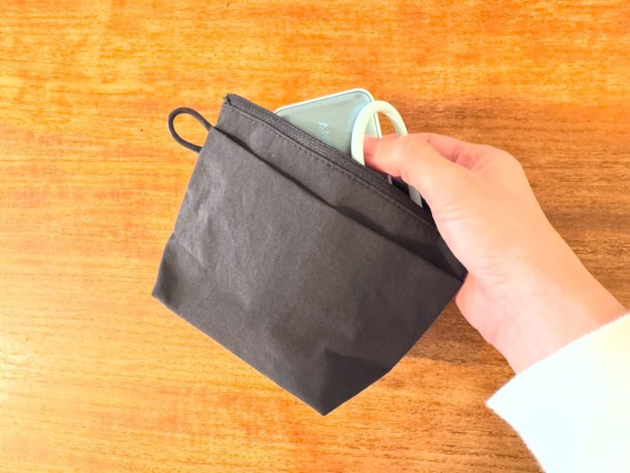 リンクルナイロン　マチ付きポーチ | 無印良品