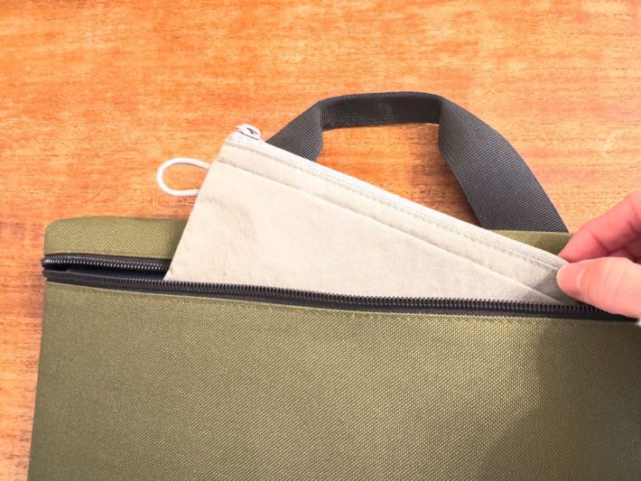 リンクルナイロン　マチ付きポーチ | 無印良品