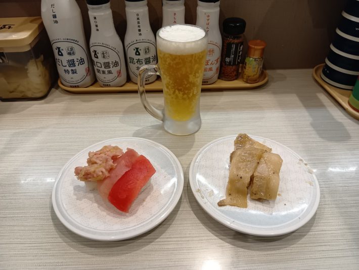 寿司とビール