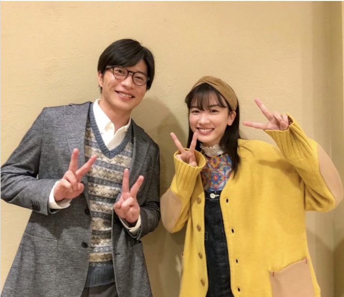 田中圭と永野芽郁のツーショット