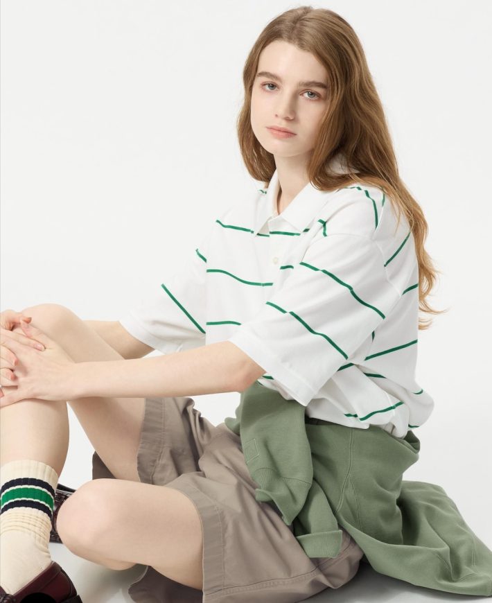 ドライカノコボーダーポロシャツ