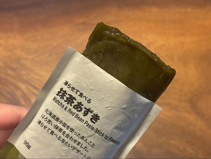 無印良品　凍らせて食べる抹茶あずき