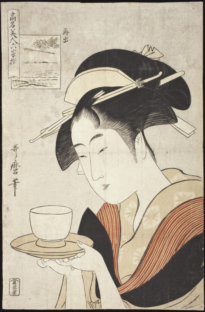 喜多川歌麿「高名美人六家撰・難波屋おきた」