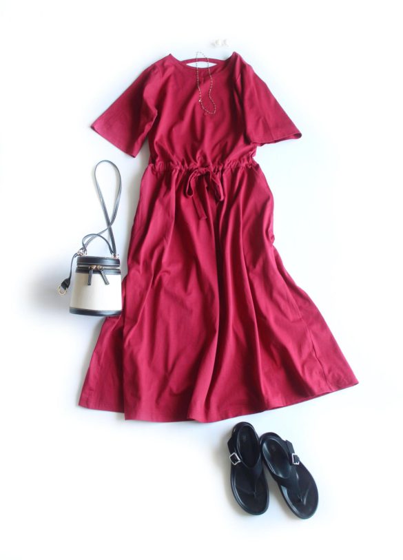 n'OrLABEL　撥水＆吸水コットンワンピース