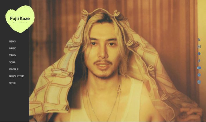 藤井風さん　HP