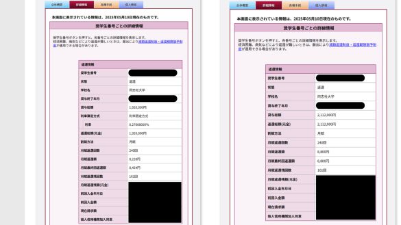 大学院奨学金一種・二種