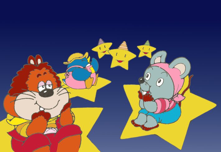 岡部久義氏による原画『おほしさまに腰かけて』　©jpp/NEP