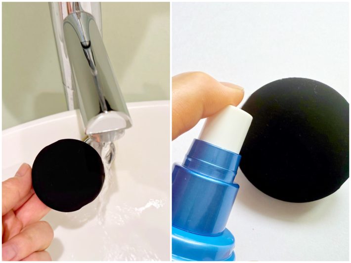 やってはいけないベースメイク3、ファンデーションは乾いたスポンジでつけるものと思い込んでいる