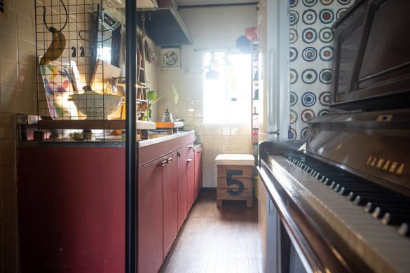 トロ箱でできた椅子