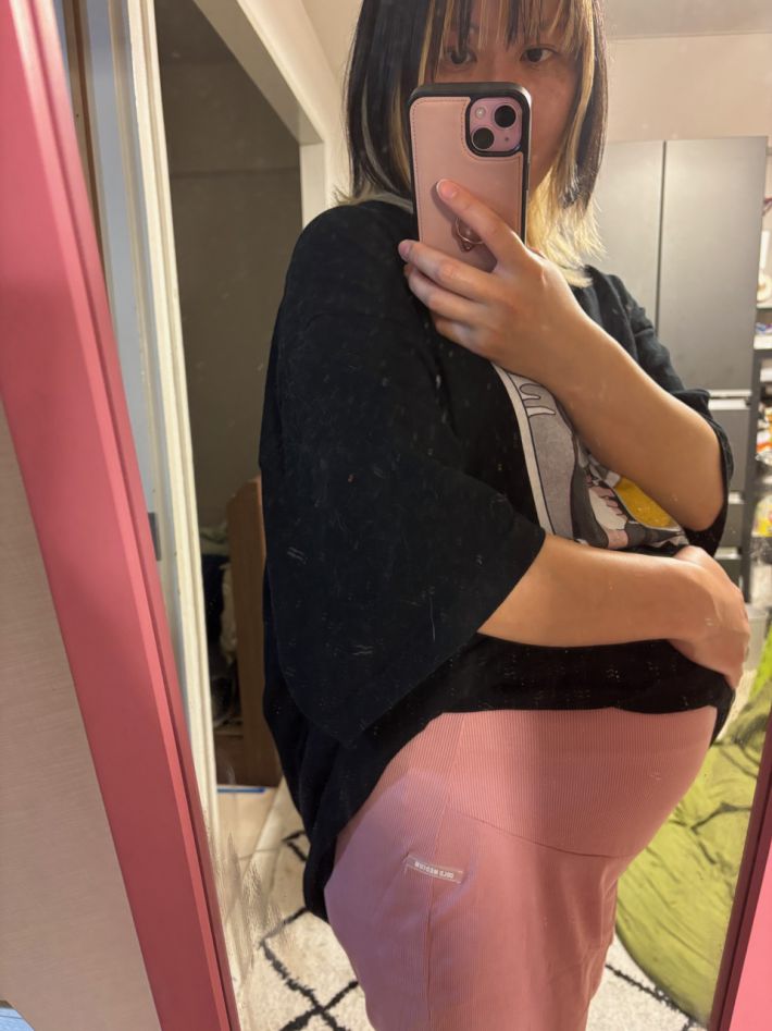 妊娠36週の筆者