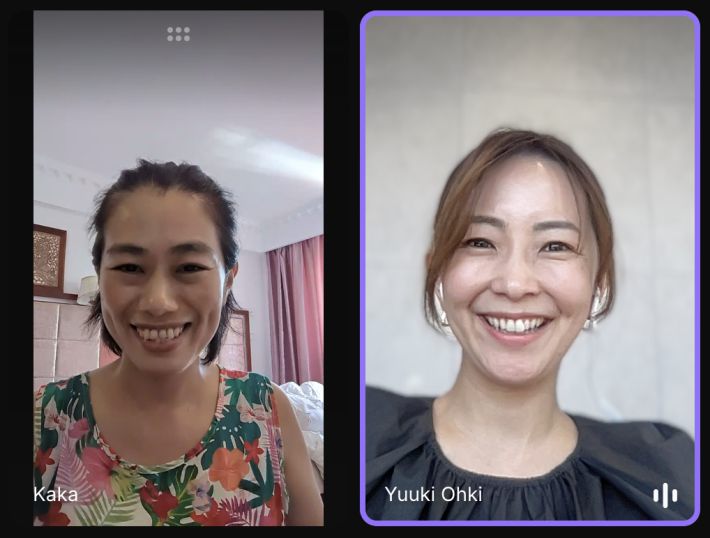 左から、かかさん、大木