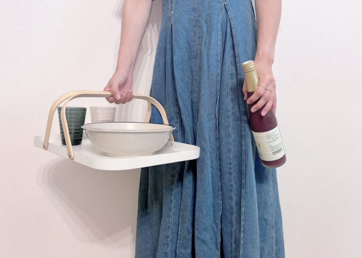 IKEAの持ち手つきトレイ「グローンフィスク」