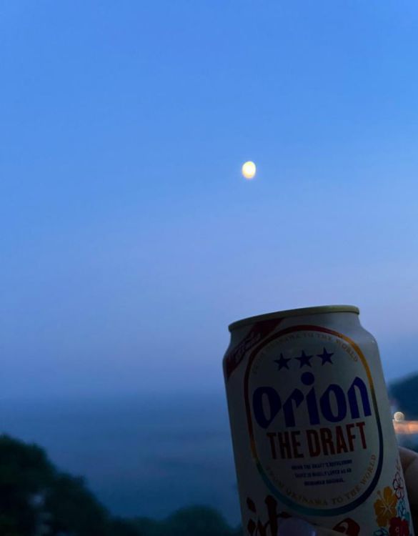 絶景を眺めながら一杯