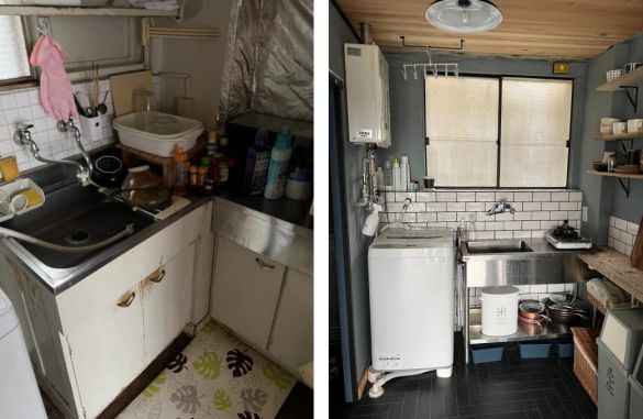 キッチンのDIYビフォーアフター