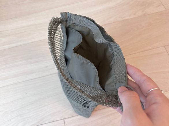 ポリエステルメッシュ巾着　ダブルタイプ