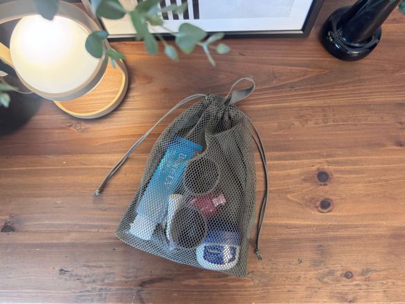 ポリエステルメッシュ巾着　ダブルタイプ