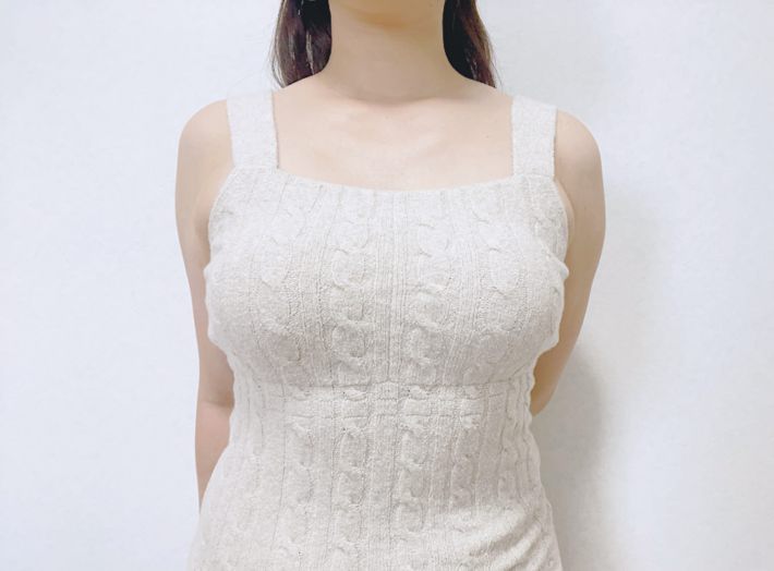 骨格ストレートの筆者が着てみると