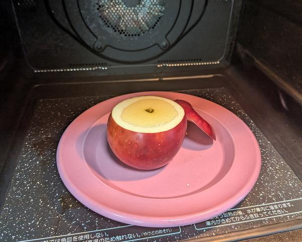 リンゴをレンチン
