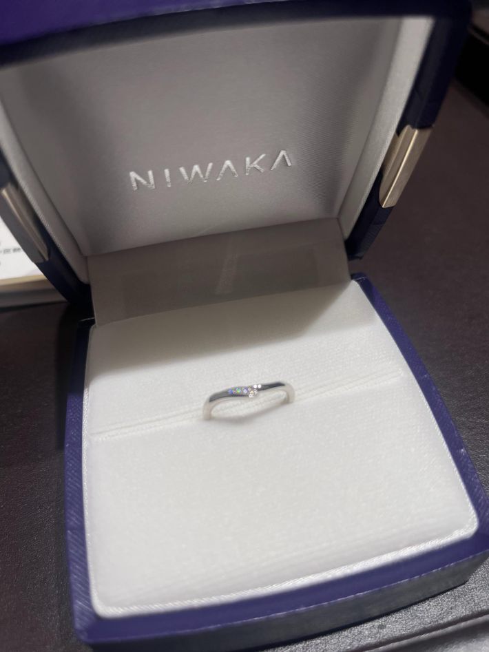 購入した結婚指輪