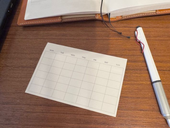 フリースケジュール付箋紙