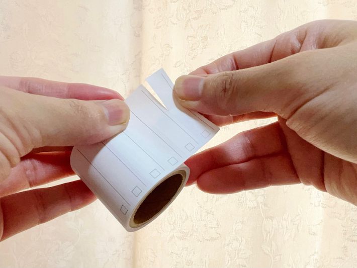 無印良品　ミシン目入りロール付箋紙