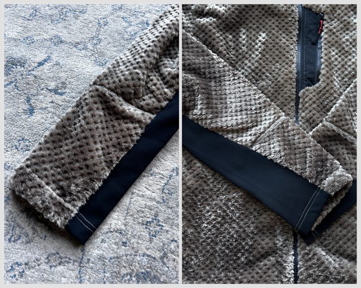 袖口にリブはない