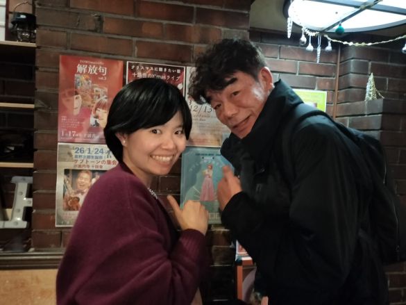 村田雄浩さんと。『AI橋田壽賀子 渡る世間は鬼ばかり 令和版』（BS-TBS）にもご出演