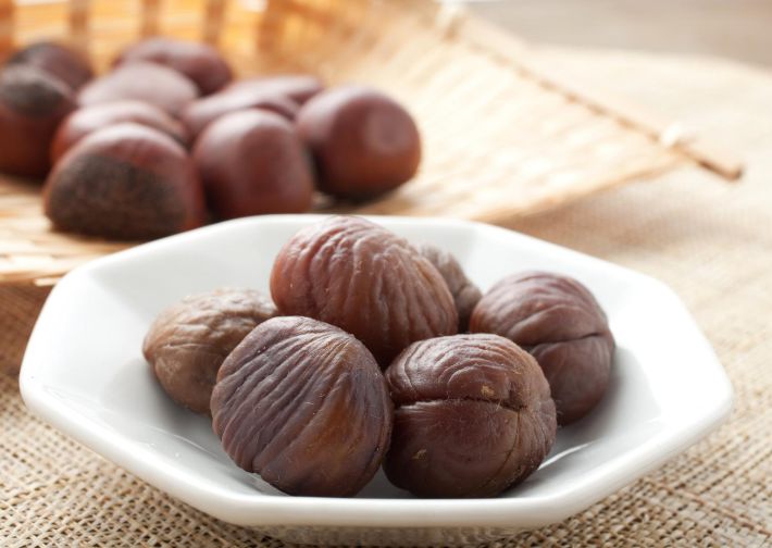 盛られた天津甘栗