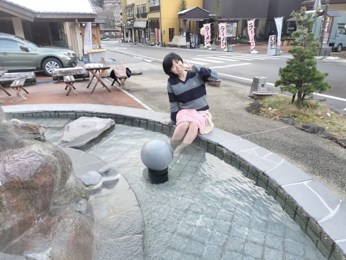 福島県・土湯温泉にて