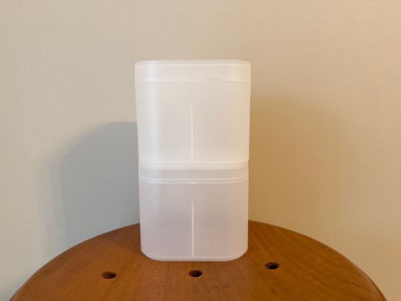 再生ポリプロピレン入りコットン 綿棒ケース 蓋付