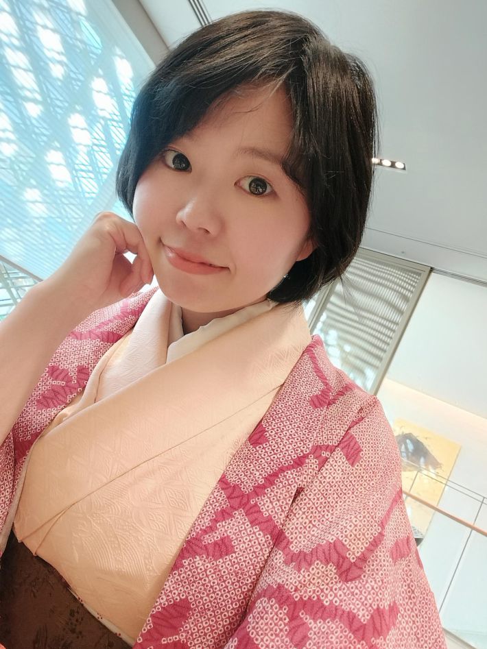 着物姿の宇野さん