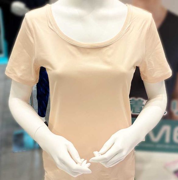 メディヒールレディースインナー 半袖Uネック 990円
