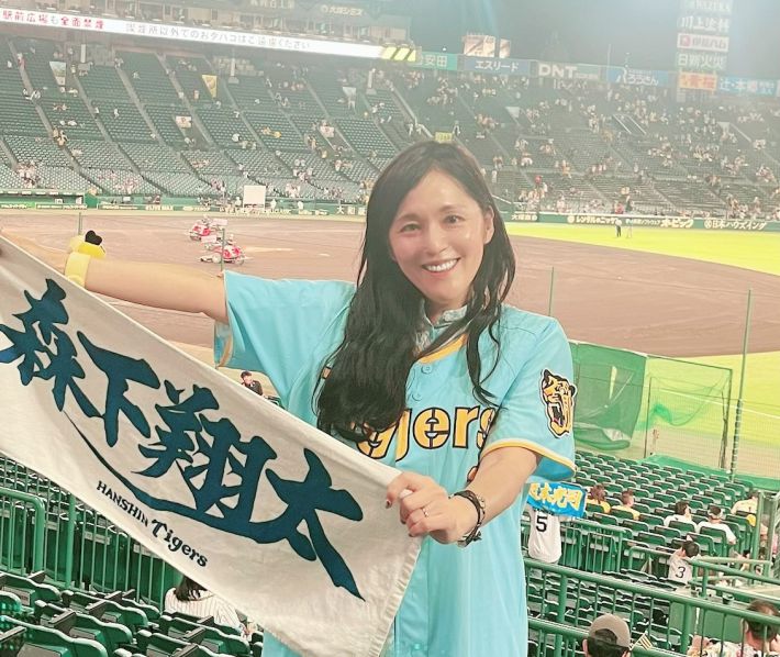 阪神戦の応援時の牛窪さん